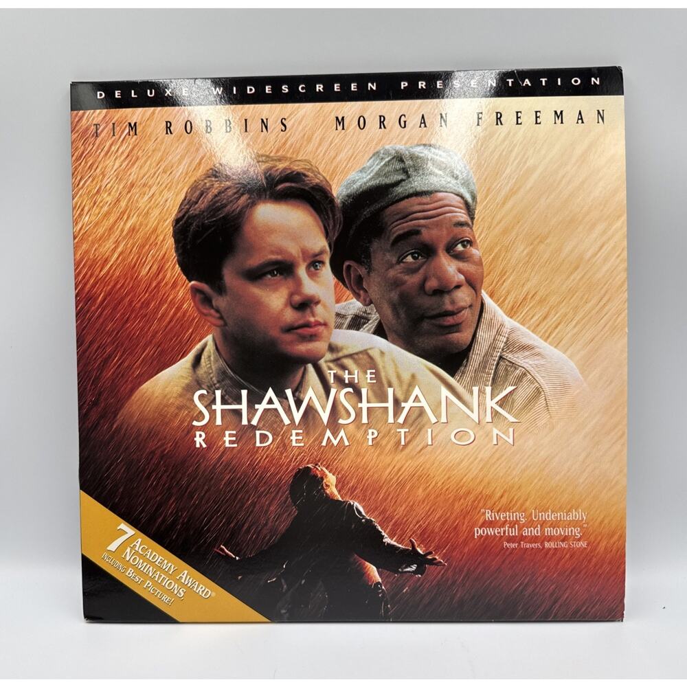 THE SHAWSHANK REDEMPTION 2-Disc LASERDISC WIDESCREEN Tim Robbins Morgan Freeman